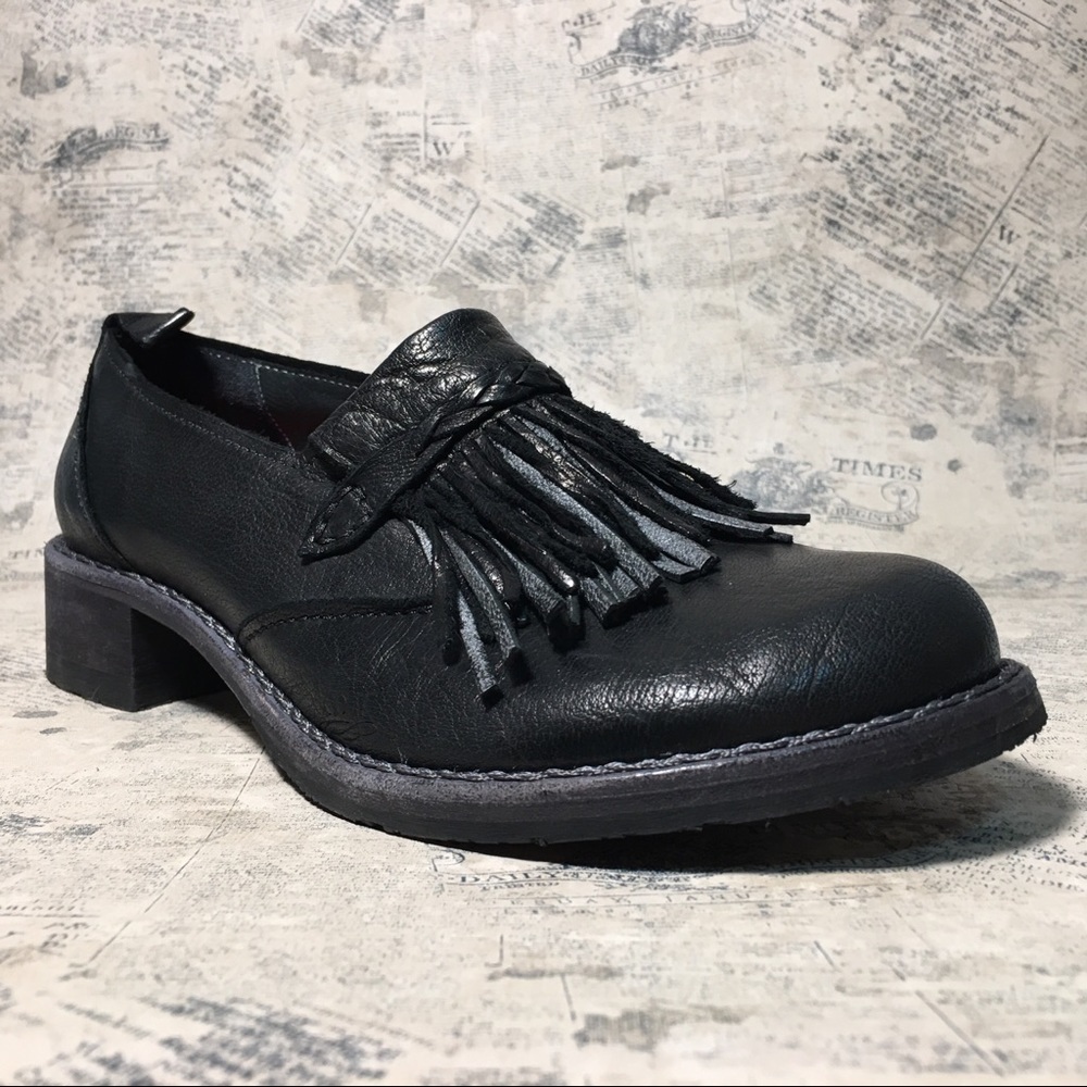 Maledetti Toscani Handmade Italian Leather Shoes Black Made in Tuscany Artisan